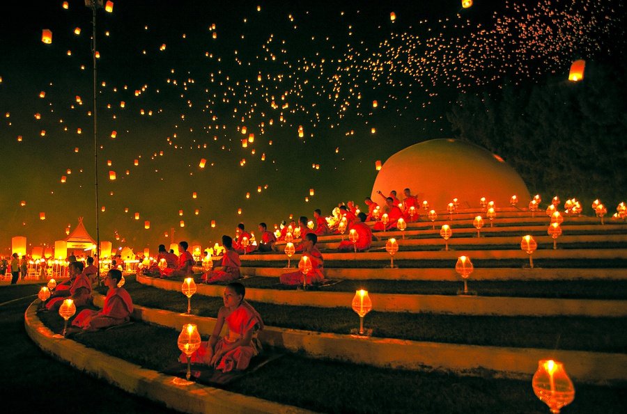 Фестиваль фонариков в Таиланде